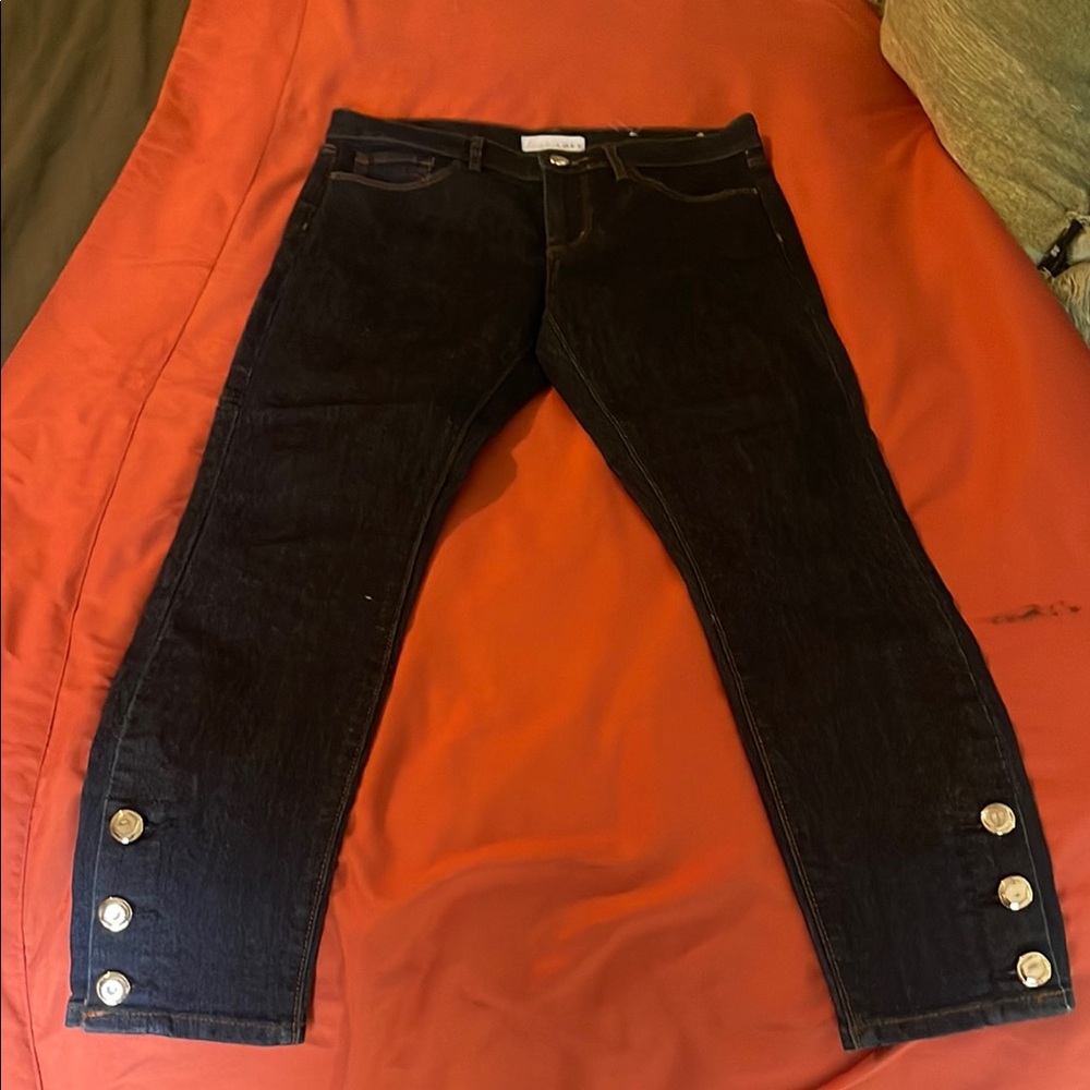 LOFT Black Straight Leg Jeans